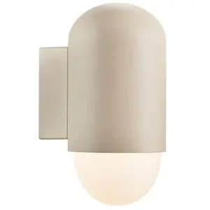 Comparateur de prix : Applique murale HEKA, Aluminium, Couleur Sablé, E27, H.21.6, IP54 / NO...