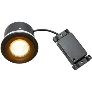 Nordlux Downlight encastré Sorina, GU10, fixe, métal, noir pas cher