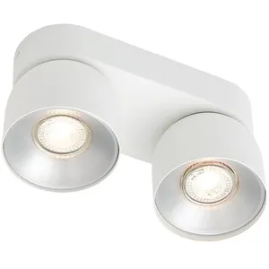 Comparateur de prix : Nordlux Downlight Pitcher, GU10, à 2 lampes, métal, blanc