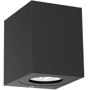 Comparateur de prix : Nordlux CANTO KUBI 2-Applique d'extérieur LED 2 lumières Métal H10.6cm Noir