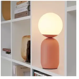 Comparateur de prix : Nordlux Lampe à poser Notti en métal et verre, terracotta