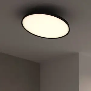 DFTP by Nordlux Plafonnier LED Kaito Pro, noir, Ø 38,5 cmVendu parluminaire