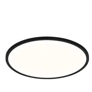 Nordlux oja semi-plafonnier led intégré noir 3000/4000k 2210626103 pas cher