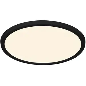 Comparateur de prix : Nordlux Oja 29 LED Plafonnier noir 15W 1700Lm 3000K/ 4000K