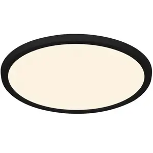 Nordlux oja semi-plafonnier led intégré noir 3000/4000k 2210606103 pas cher