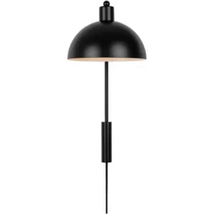 Comparateur de prix : Nordlux Applique murale Ellen 20, câble + prise, noir