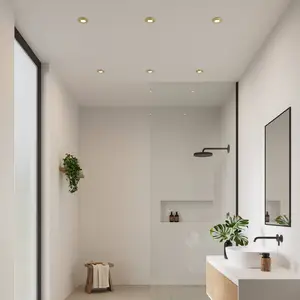 Nordlux Spot encastrable Umberto, aluminium, couleur laiton