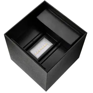 Comparateur de prix : Nordlux Applique d'extérieur LED Milda kubi, noir, up/down, aluminium