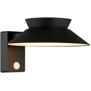 Comparateur de prix : Nordlux Applique d'extérieur LED Justina, noir, capteur, métal