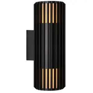 Comparateur de prix : Nordlux Applique d'extérieur Aludra Double Seaside, aluminium, noir