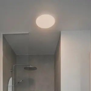 Plafonnier Serenova 28 Matière Plastique Blanc , H. 6,5 - Ip65 - Ledmodule / Nordlux Intérieur pas cher