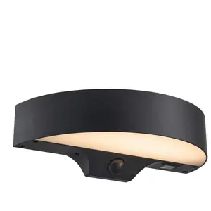 nordlux Monay Applique murale ronde solaire à détecteur, LED, 25183510... pas cher