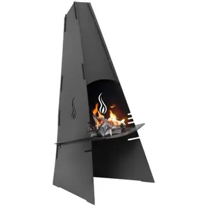 Barbecue Cheminée Extérieur Aduro Acier Noir Haute Qualité pas cher