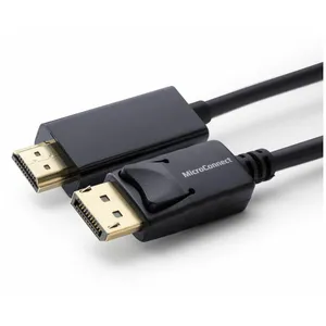 Comparateur de prix : MicroConnect - Câble adaptateur - DisplayPort mâle verrouillé pour HDMI mâle - 50 cm - double blindage - noir - support 1080 p 60 Hz