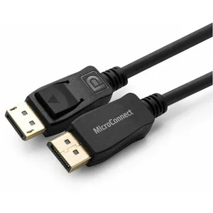 MicroConnect 4K DisplayPort 1.2 Cable 1m Displayport version 1.2, Black supports 4K2K@60Hz, OD: 6.0MM, CU, Gold-plated connectors (MC-DP-MMG-100)Vendu pardarty