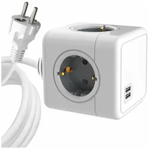 Comparateur de prix : MicroConnect - 4 Way Schuko, 2 USB Ports Power Cube - With 1,5m Cable