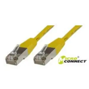Microconnect SSTP CAT6 0.5M câble de réseau 0,5 m Jaune pas cher