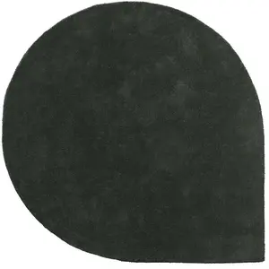 Tapis en laine vert 130x160 cm Stilla - AYTM pas cher
