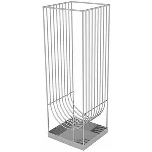 AYTM porte-parapluie Curva, argent, hauteur 56 cm, acier pas cher