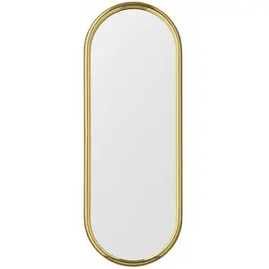 Comparateur de prix : AYTM miroir Angui, doré, hauteur 78 cm, verre, acier