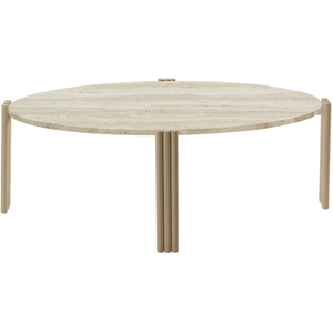AYTM - Table basse Tribus - Beige - Pierre Travertin