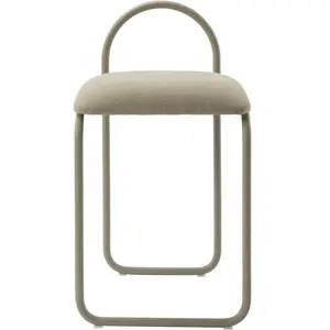 Chaise en bouclé taupe 37 x 39 cm Angui - AYTM pas cher