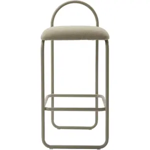 Comparateur de prix : AYTM - Tabouret de bar rembourré Angui - Beige - Polyester recyclé