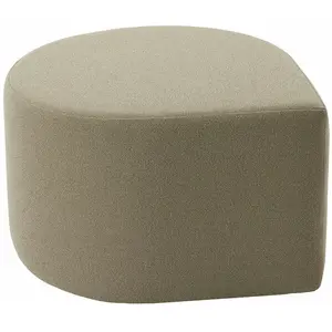 Comparateur de prix : Pouf en bouclé taupe 70 x 60 cm Stilla - AYTM