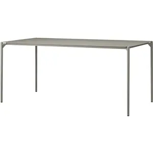 Table à manger en acier taupe 160 x 80 cm Novo - AYTM pas cher