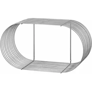 Comparateur de prix : Etagère argentée en métal Curva - AYTM