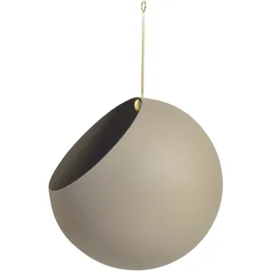 AYTM pot de fleurs Globe, suspendu, Ø 21 cm, gris, aluminium pas cher