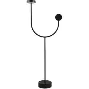 AYTM Lampe sur pied LED Grasil, noir, marbre, hauteur 127 cmVendu parluminaire