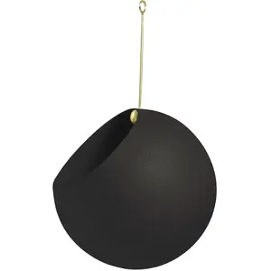 AYTM pot de fleurs Globe, suspendu, Ø 17 cm, noir, aluminium pas cher