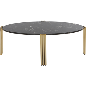 AYTM - Table basse Tribus - Or - Marbre pas cher