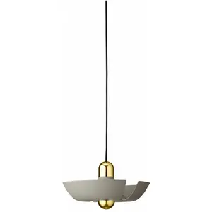 AYTM suspension Cycnus, taupe, Ø 30 cm, aluminium, E27