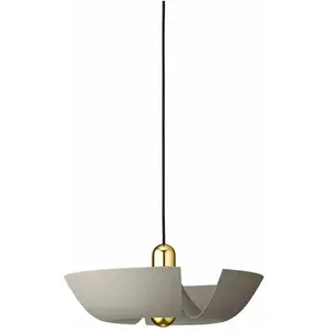 AYTM suspension Cycnus, taupe, Ø 45 cm, aluminium, E27 pas cher