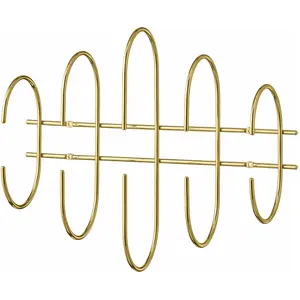 Comparateur de prix : Porte-manteaux mural doré 51 cm en acier Moveo - AYTM