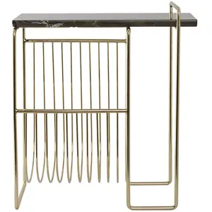AYTM porte-revues Sino, table d'appoint, doré