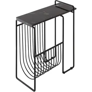AYTM porte-revues Sino, table d'appoint, noir pas cher