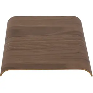 Plateau AYTM Curva, couleur noyer, 33 x 32 x 4 cm, bois