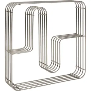 Comparateur de prix : AYTM - Etagère murale Curva - Argent - Acier