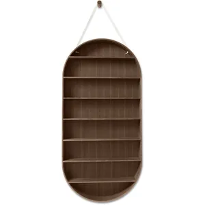 Etagère ovale en chêne fumé 110cm Dorm - Ferm LivingVendu parmade-in-design