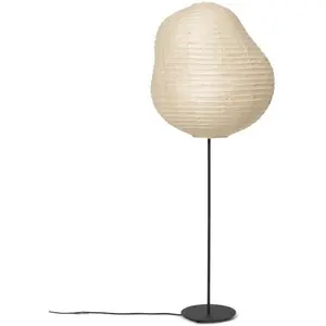 Lampadaire haut en papier washi naturel 137,6cm Kurbis - Ferm Living pas cher