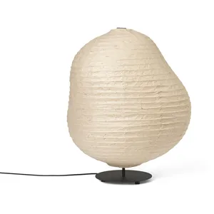 Lampadaire bas en papier washi naturel 63,3cm Kurbis - Ferm Living pas cher