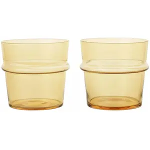 Ferm Living - Verres Boya - Set de 2  Jaune S