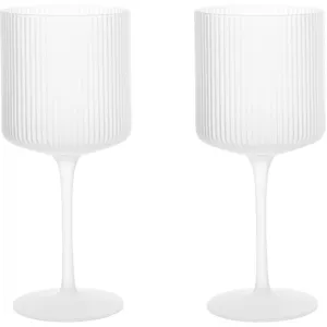 Ripple Verres à vin rouge (set de 2) - frosted Ferm LIVING