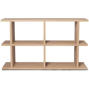 Bibliothèque en chêne naturel laqué 122,5x72cm Kona - Ferm Living pas cher