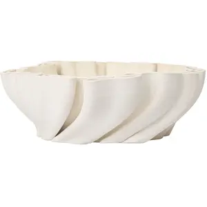 Ferm Living - Coupe Dedali - Blanc - Grès
