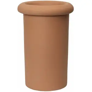 Comparateur de prix : Ferm Living - Pot de fleurs Rollo - Orange - Terre cuite