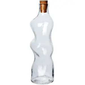 Ferm Living - Carafe Dimple - Transparent - Liège - Designer Trine And... pas cher